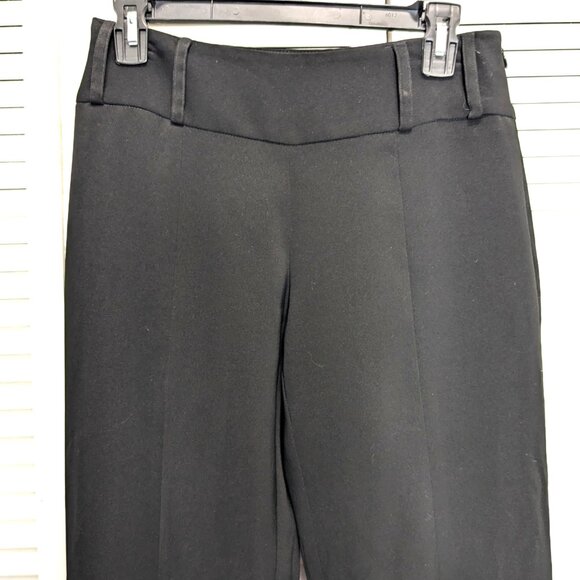 Cache Vintage Split Leg Pants Black Sz 2 Flare Leg 90s Y2K - Picture 6 of 16